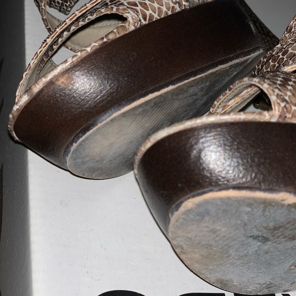 Snakeskin look Wedges - Picture 4 of 4